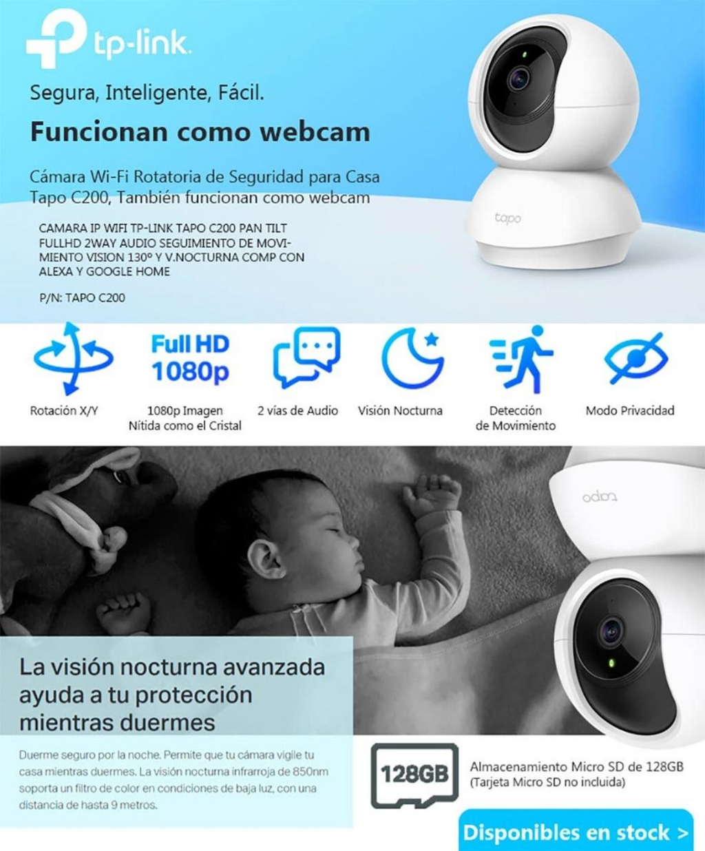 Combo Cámaras Tp Link Tapo C200 X2 UND